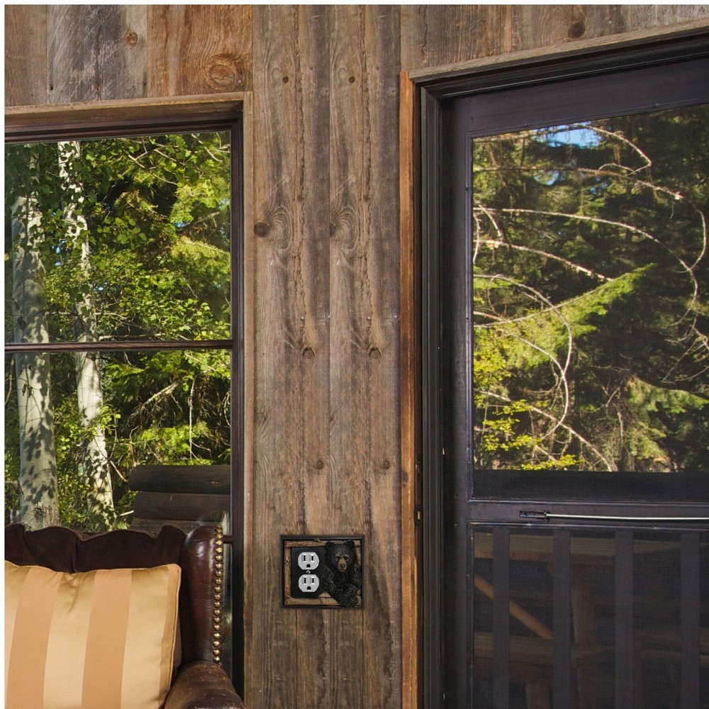 Double Outlet Decorative Light Switch Cover Plate