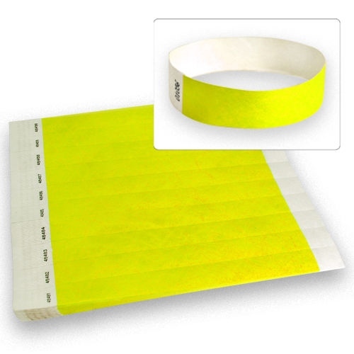 Tyvek Admission Wristband for Events, New, Color Options, Free Shipping