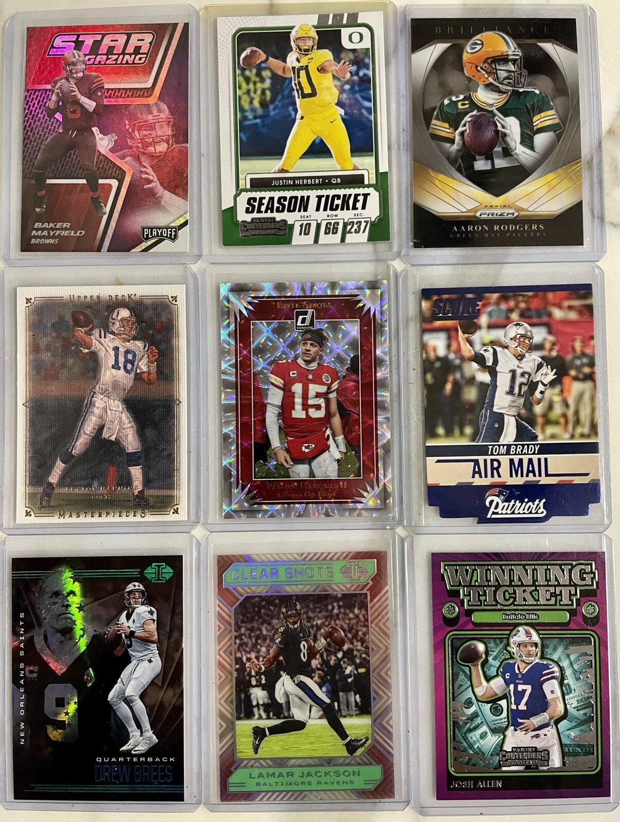 NFL Hot Packs🔥TRUE 1/1 GUARANTEED! 5 Hits/10 RCs/5 Stars! BEST RE-PACK ON EBAY!