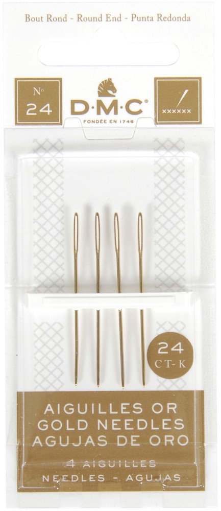 DMC 6130DMC Gold Tapestry Hand Needles-Size 24 4/Pkg