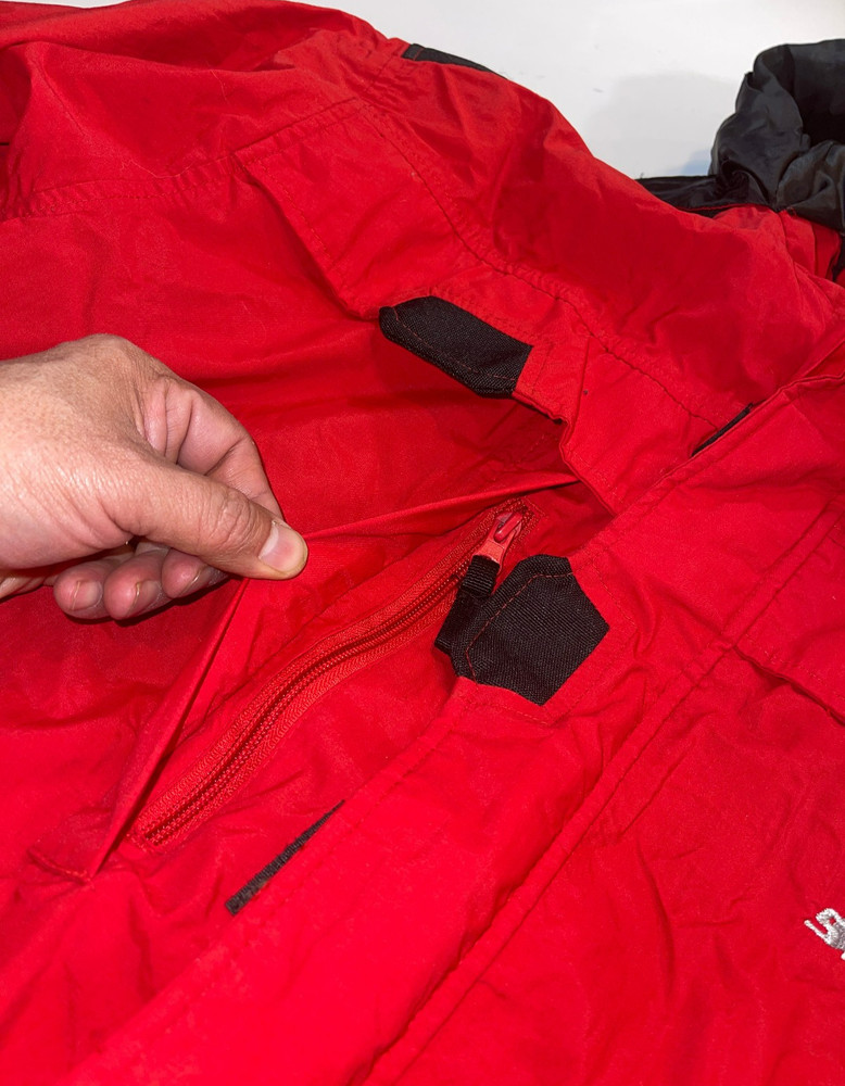 EUC DESIGNER STEARNS ELITE WARM DOUBLE LAYER FULL ZIP SKI RED JACKET SZ MEDIUM
