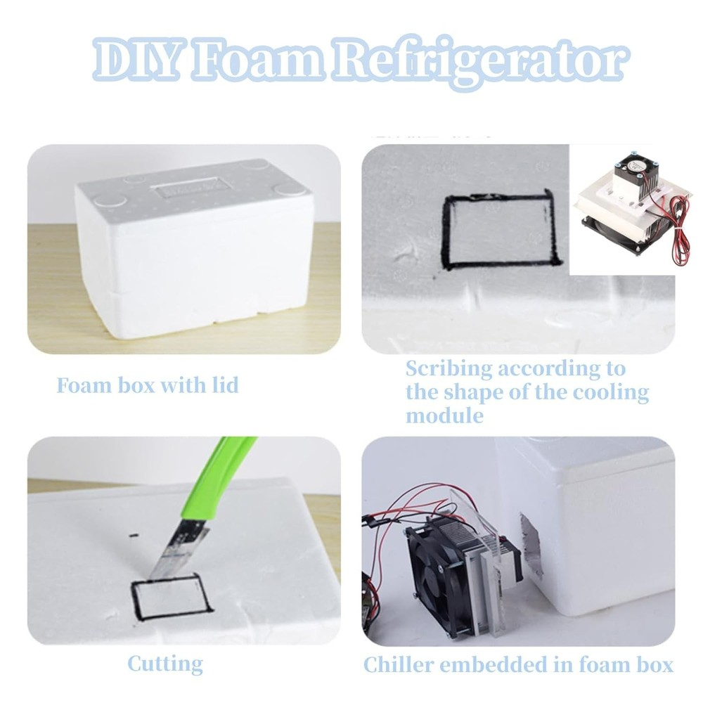 60W Semiconductor Cooling System with Cold End Fan for Electronics Protection