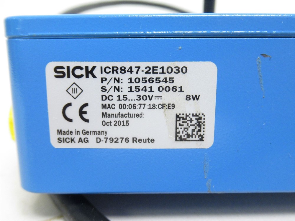 231632 New-No Box; Sick ICR847-2E1030 Image-Based Code Reader 1056545; 15-30V
