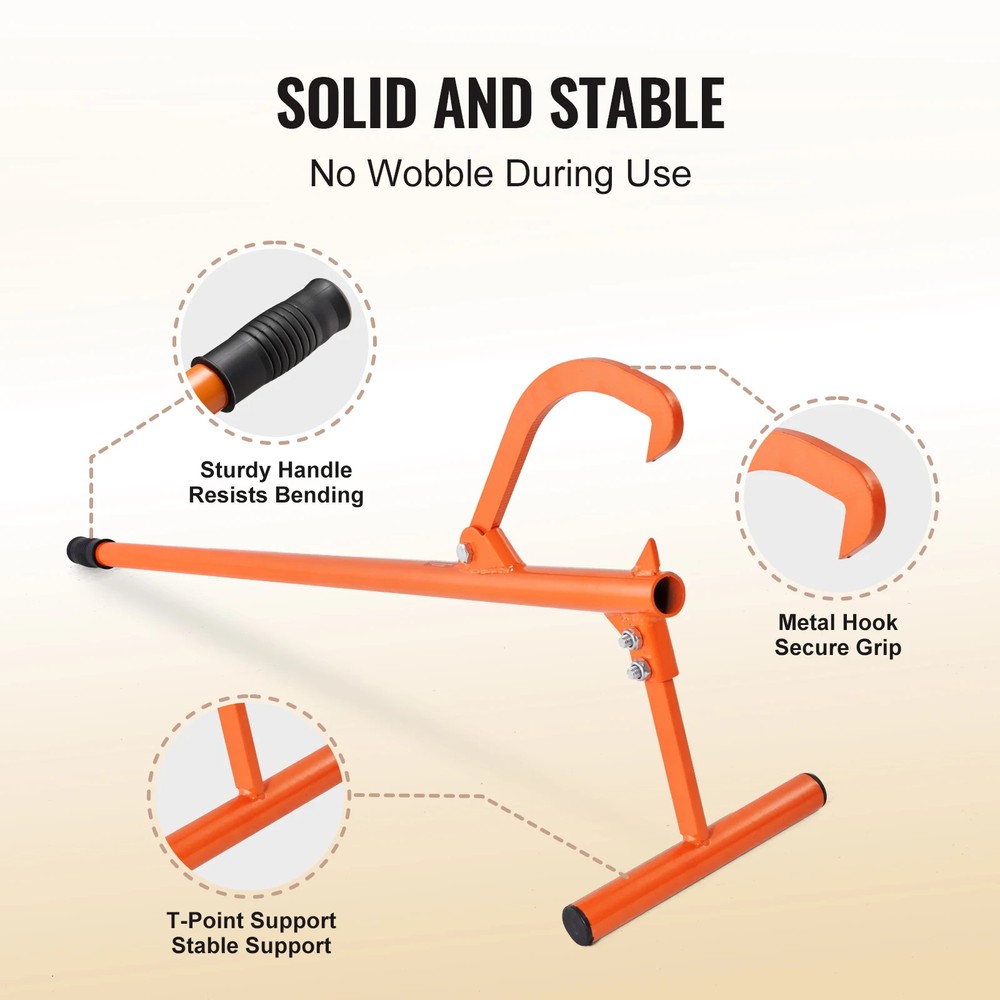 Timberjack Heavy Duty Log Lifter Cant Hook Logging Tools Jack for Rolling Logs