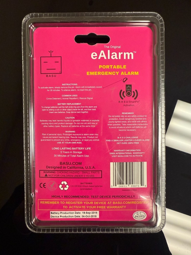 BASU eAlarm 120DB - Purple