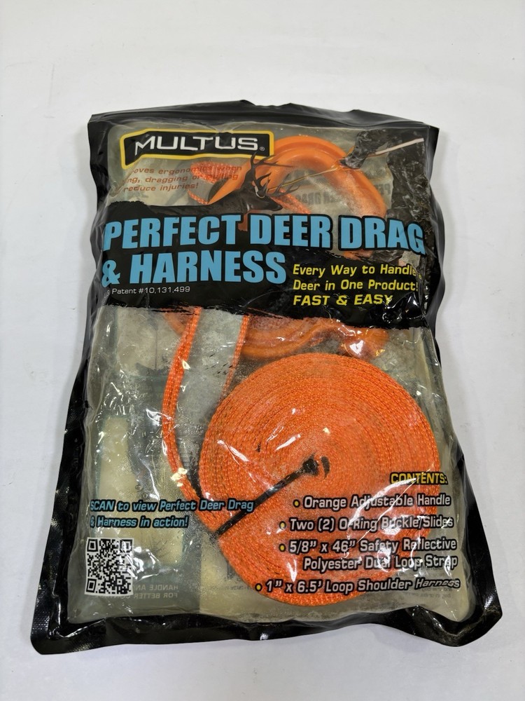 MULTUS Deer Drag and Harness Hunting For Lifting, Dragging, Pulling NEW