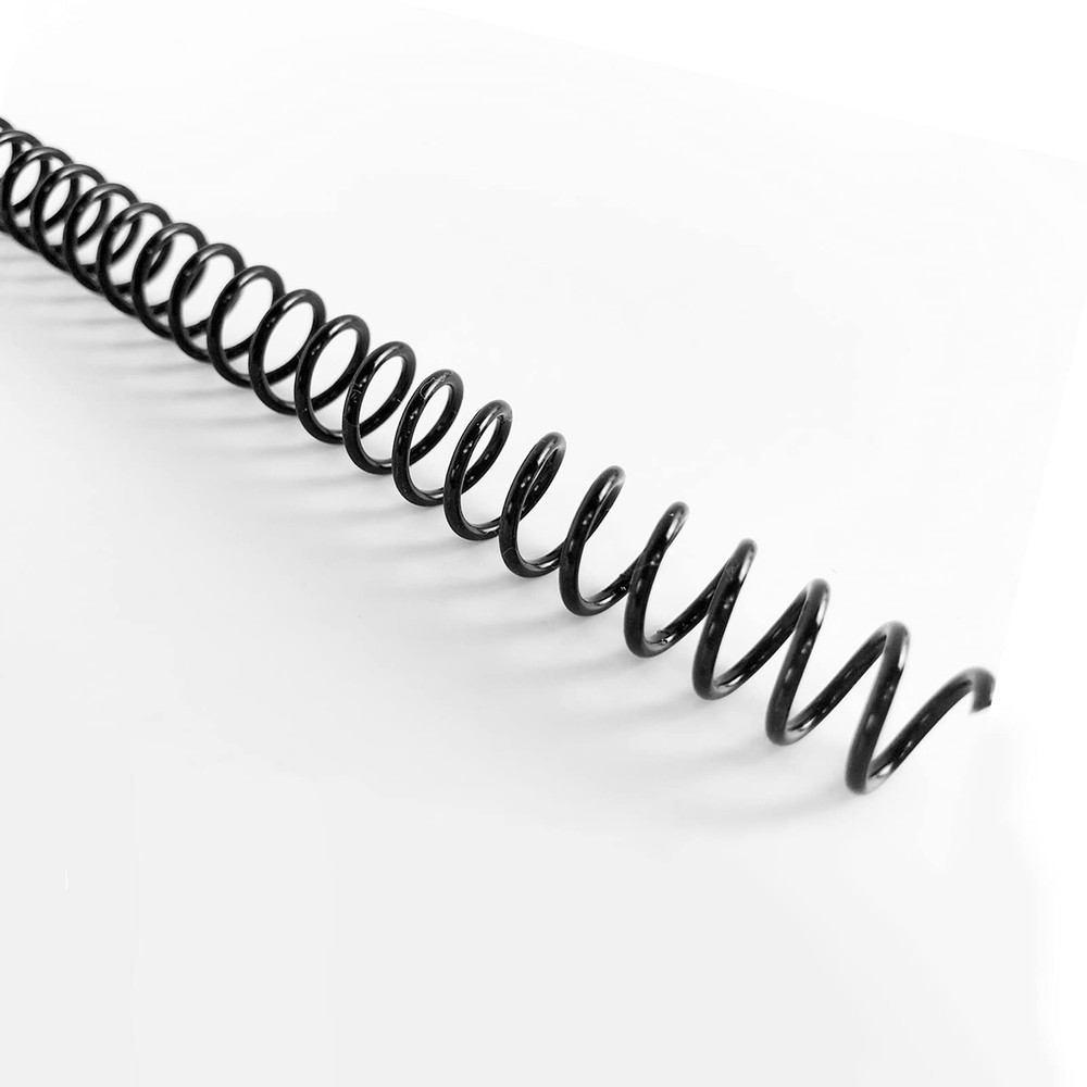 100 Pack Plastic Spiral Binding Coils10mm3/8" Binding Spirals75 Sheet Capacit...