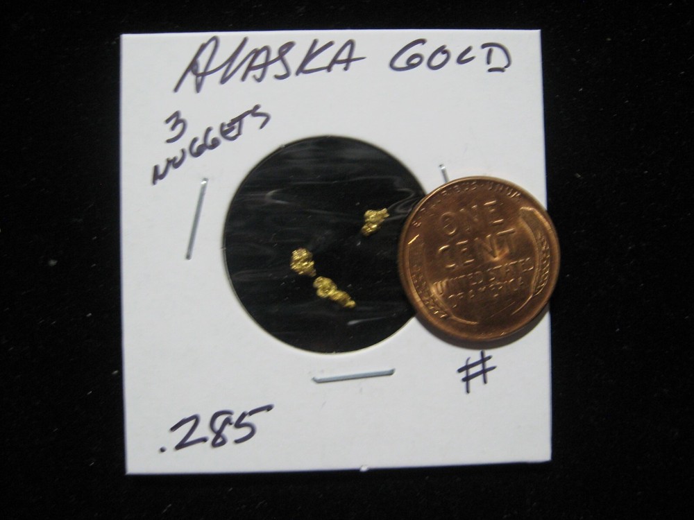 ALASKA GOLD THREE NUGGET .285 GRAM