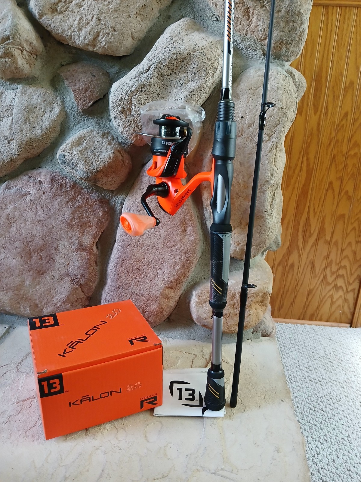 Kalon 13 Fishing 2.0 Radioactive Spinning Fishing Reel Quantum Throttle II Combo