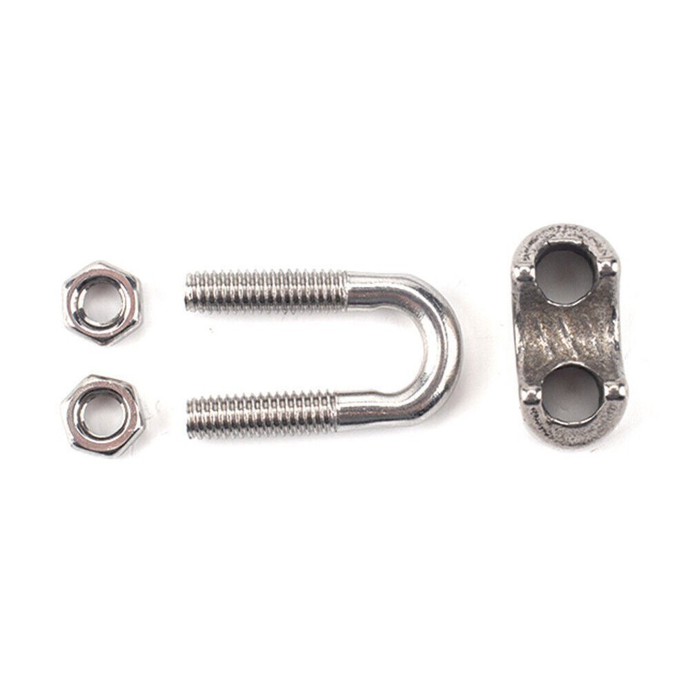 30PCS M4 Wire Rope Fixed Clamps with Triangular Ring