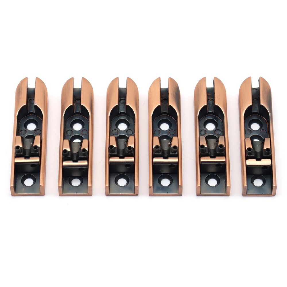 6-String Bass Bridge Individual Bridge Tailpiece Single String Bridge Red Copper