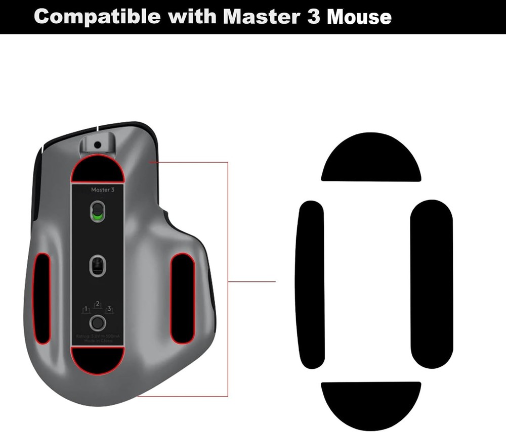 2 Sets Mouse Feet Pads Replacement for Logitech MX Master 3 Wireless