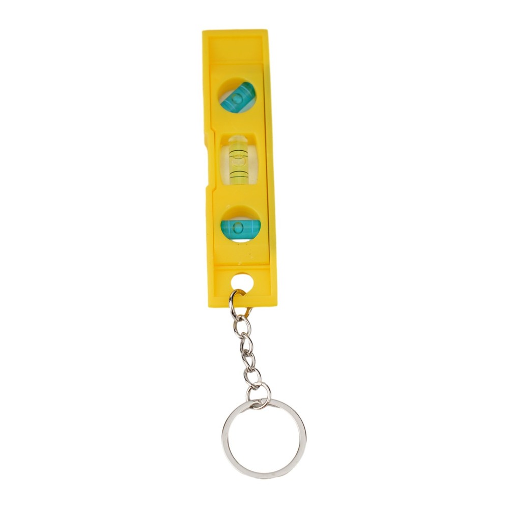 Small Magnetic Level Linear Bubble Level with Keychain for Easy Hanging