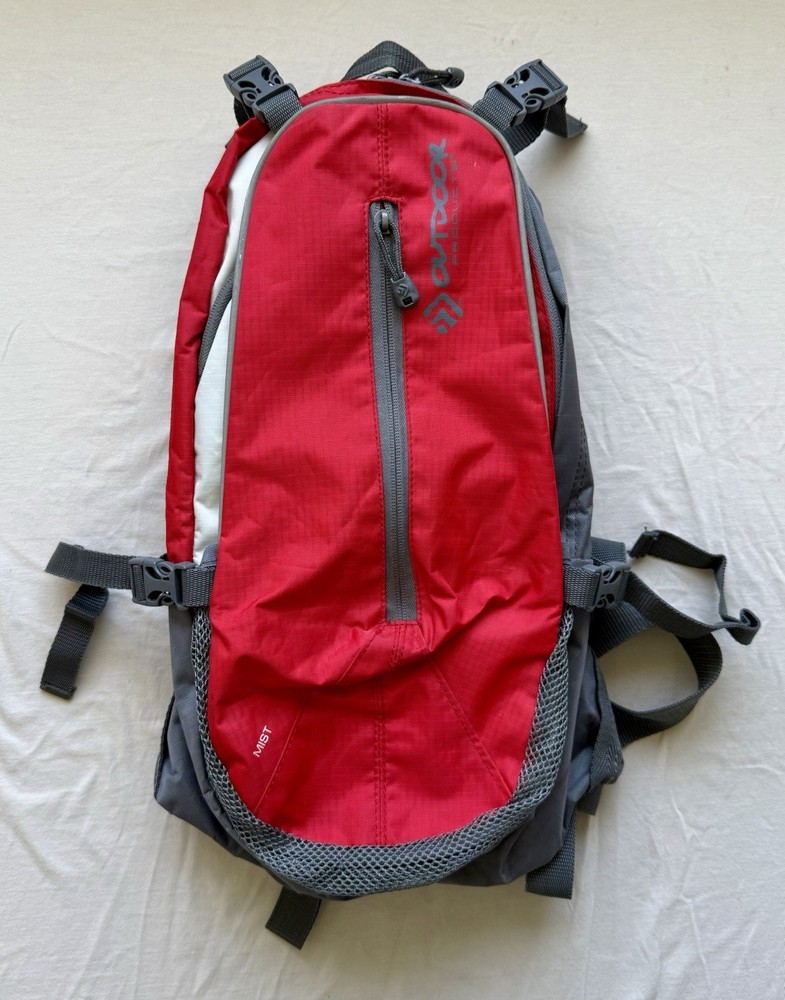 Outdoor Products Mist Hydration Backpack Red/Gray Mist model