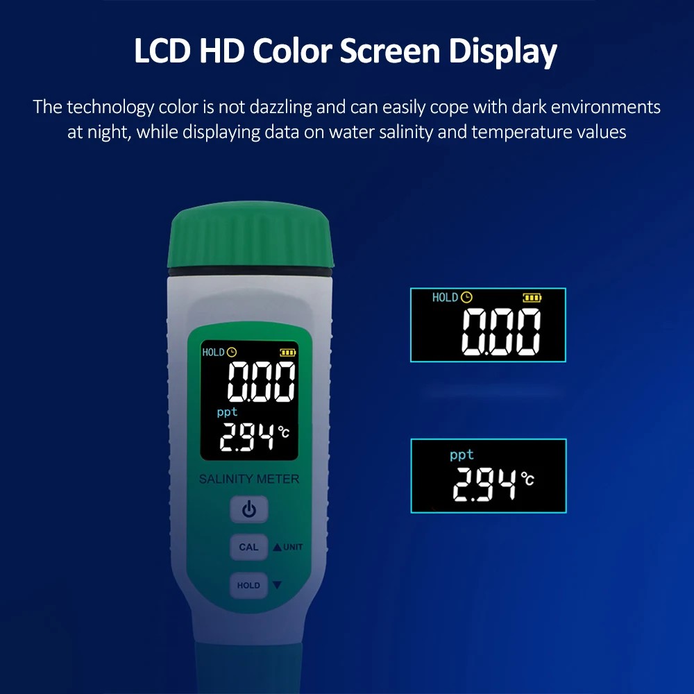 SMART SENSOR Digital Salinity Meter Waterproof Refractometer Pool Aquarium AU