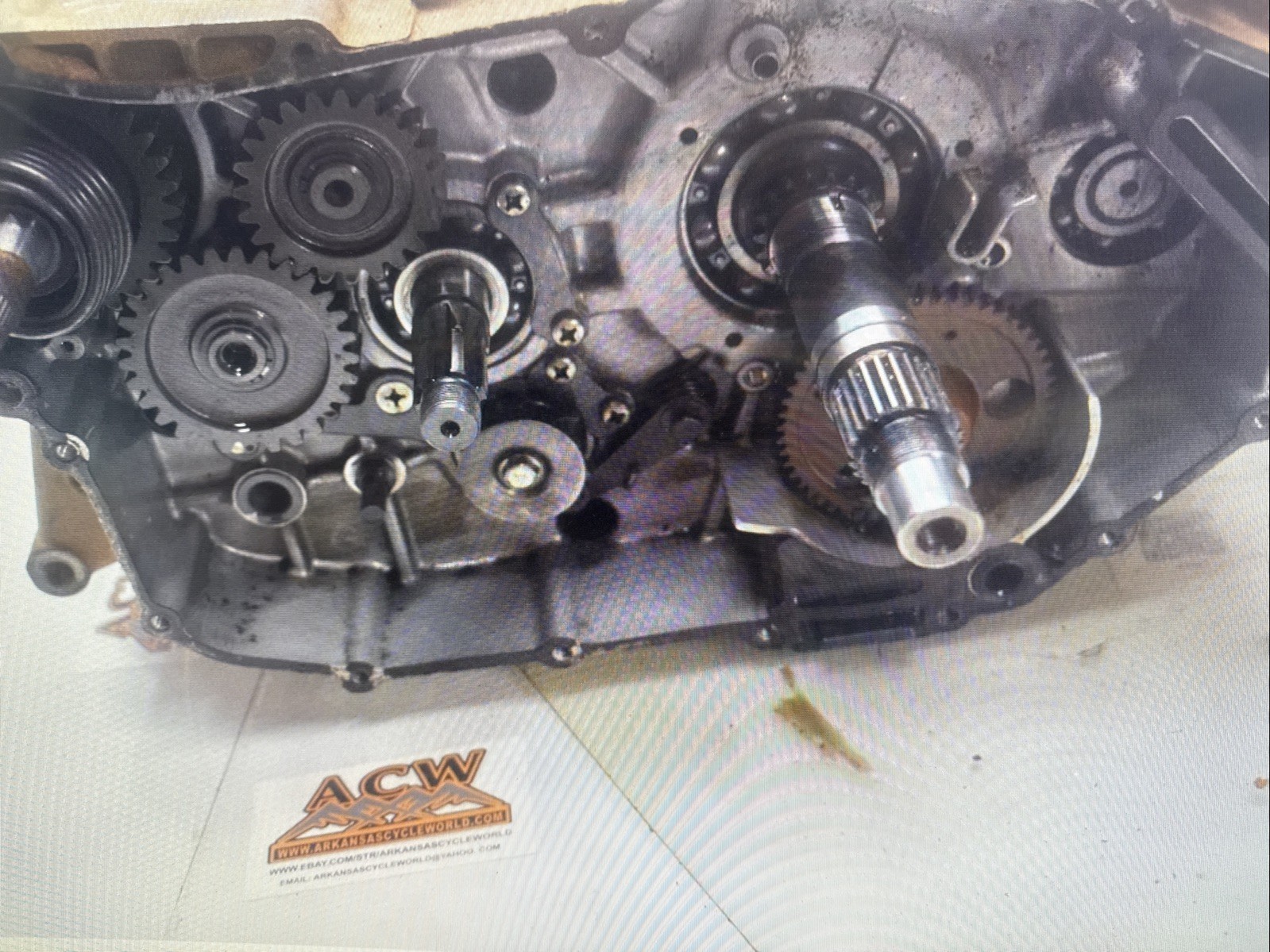 E3-1 LOWER ENGINE MOTOR CRANK 98 KAWASAKI BAYOU KLF 400 2x4 FREE US SHIP