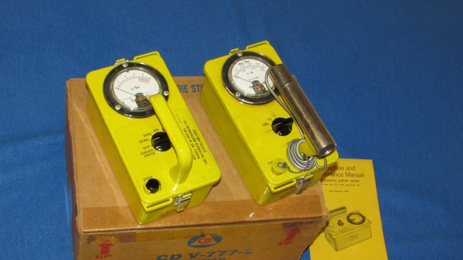 RETROFIT! TESTED! Geiger Counter CD V-777-1 Radiation Detection Set Cold War