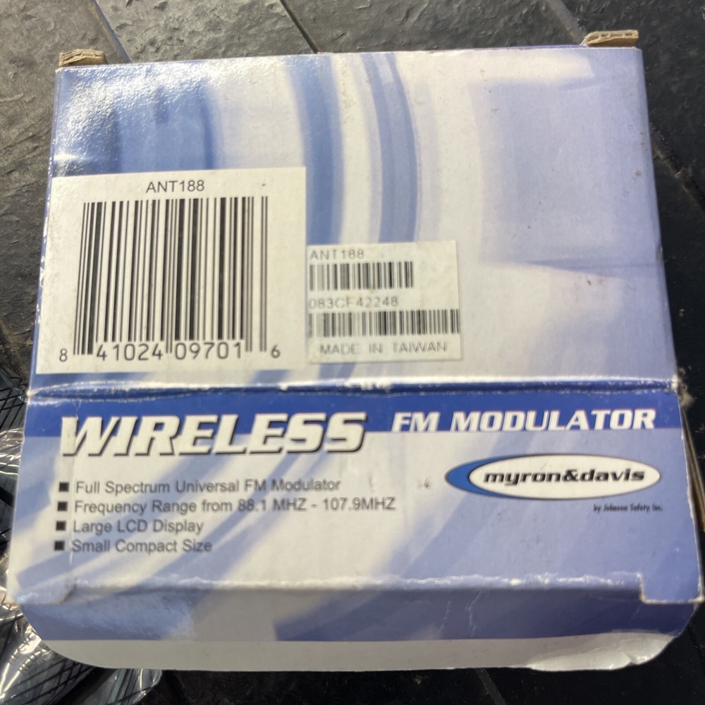 Myron & Davis ANT-188 Rca Universal Wireless FM Modulator
