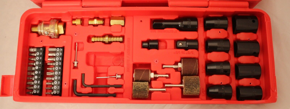 Mastergrip 77 PC Air Tool Set (Missing multiple items)