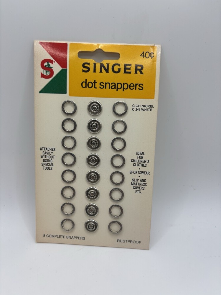 Singer Dot Pearl Snapper Set C243/C244