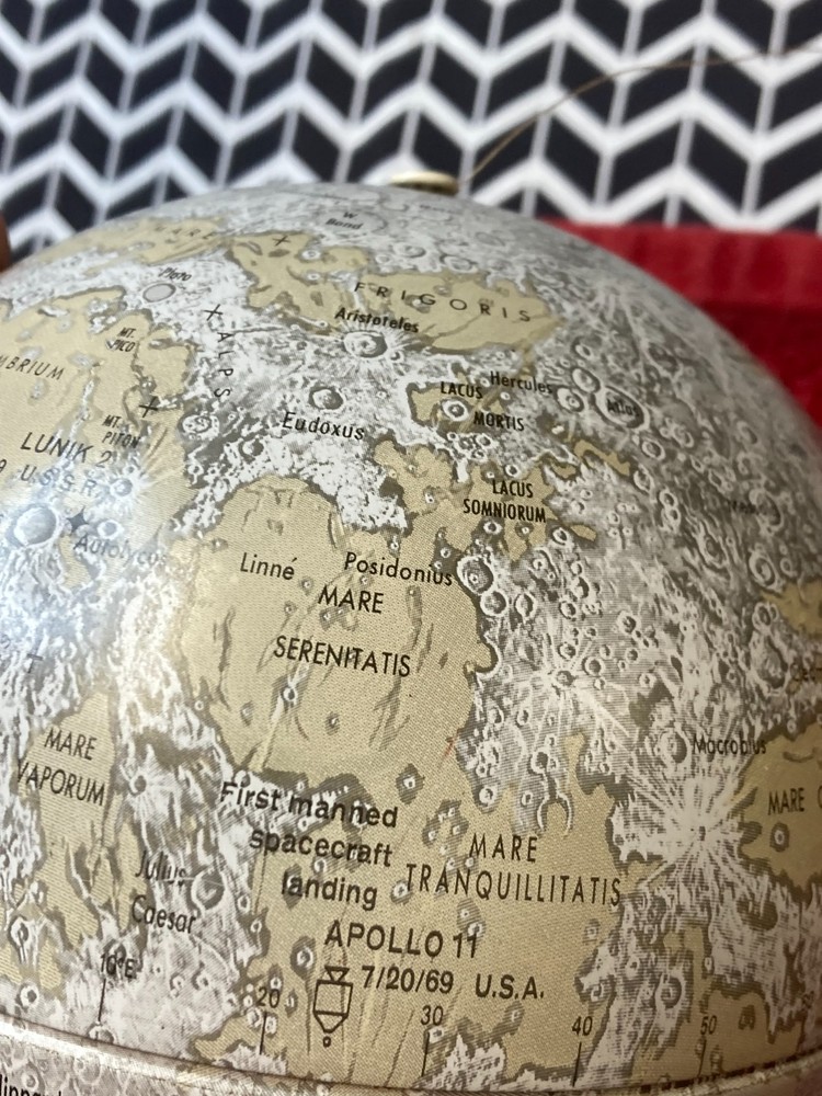 Vintage Replogle Moon Globe 6 inch