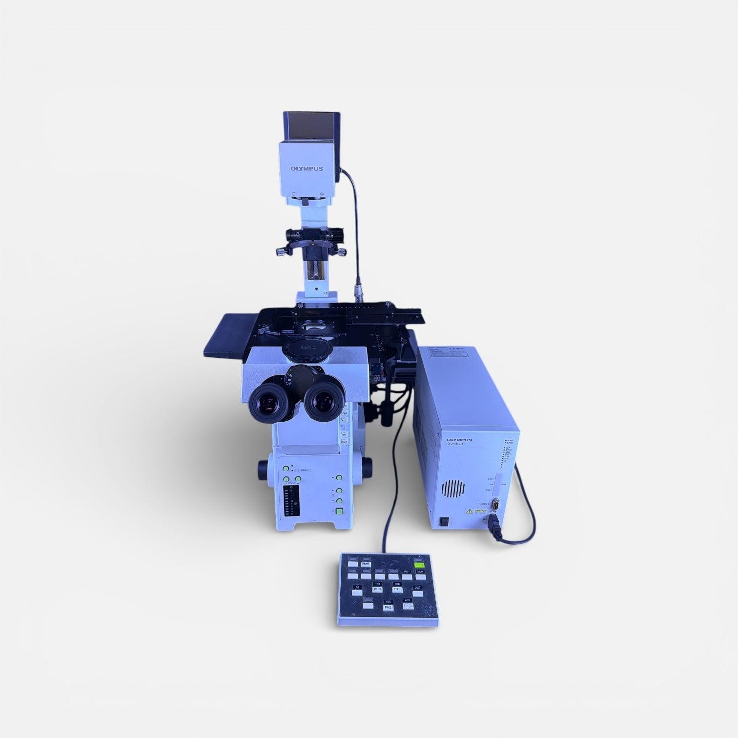Olympus IX81F-2 Inverted Motorized Microscope w/ IX2-UCB-2 Controller