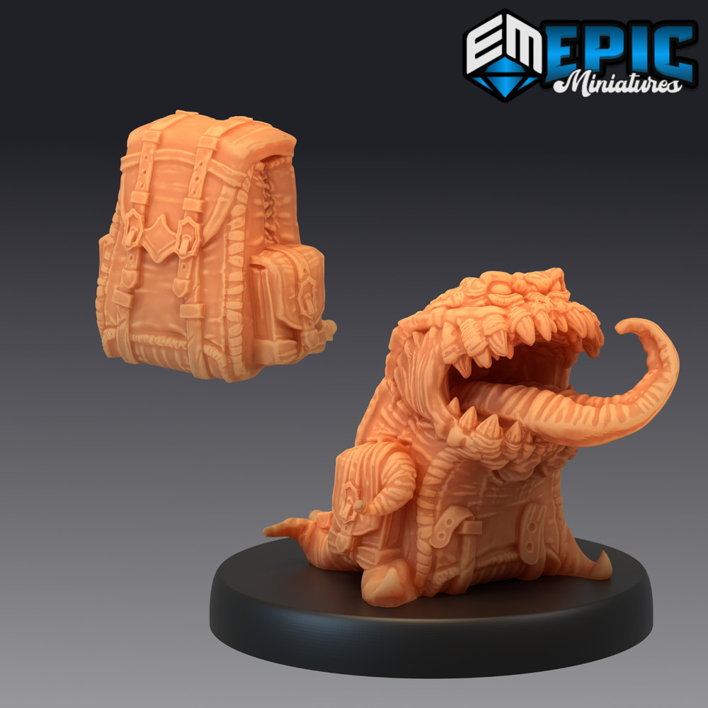 Backpack Mimic Epic Miniatures Monster RPG D&D Pathfinder 3D Print