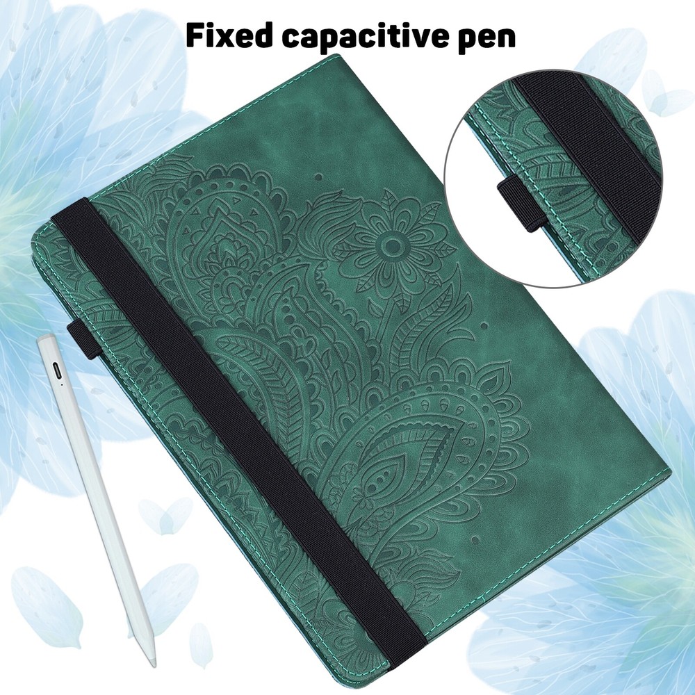 For Amazon Fire Max 11 Tablet Cover Case Embossed Luxury Leather Folding Stand