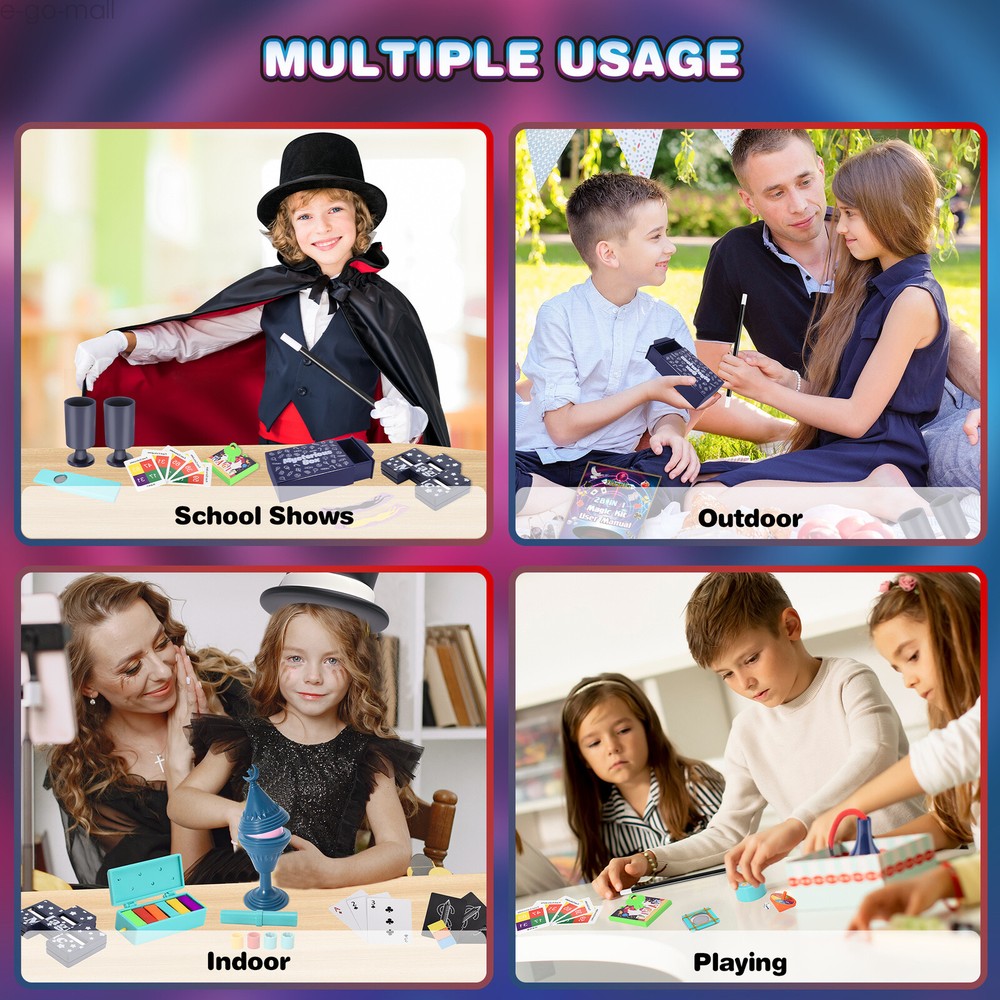 Nicella Magic Kit for Kids, 109+ Magic Tricks with Manual and Video Tutorials
