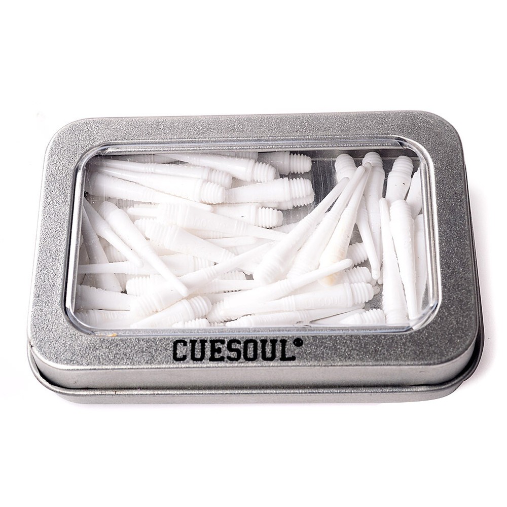 CUESOUL 100 PCS/Set White Soft Tip Points For Soft Tip Darts-32mm