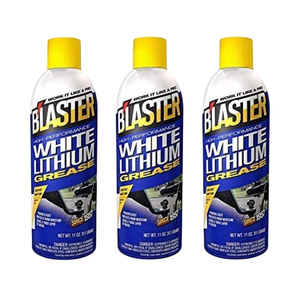 B’laster White Lithium Grease Spray – High-Performance 3 Pack