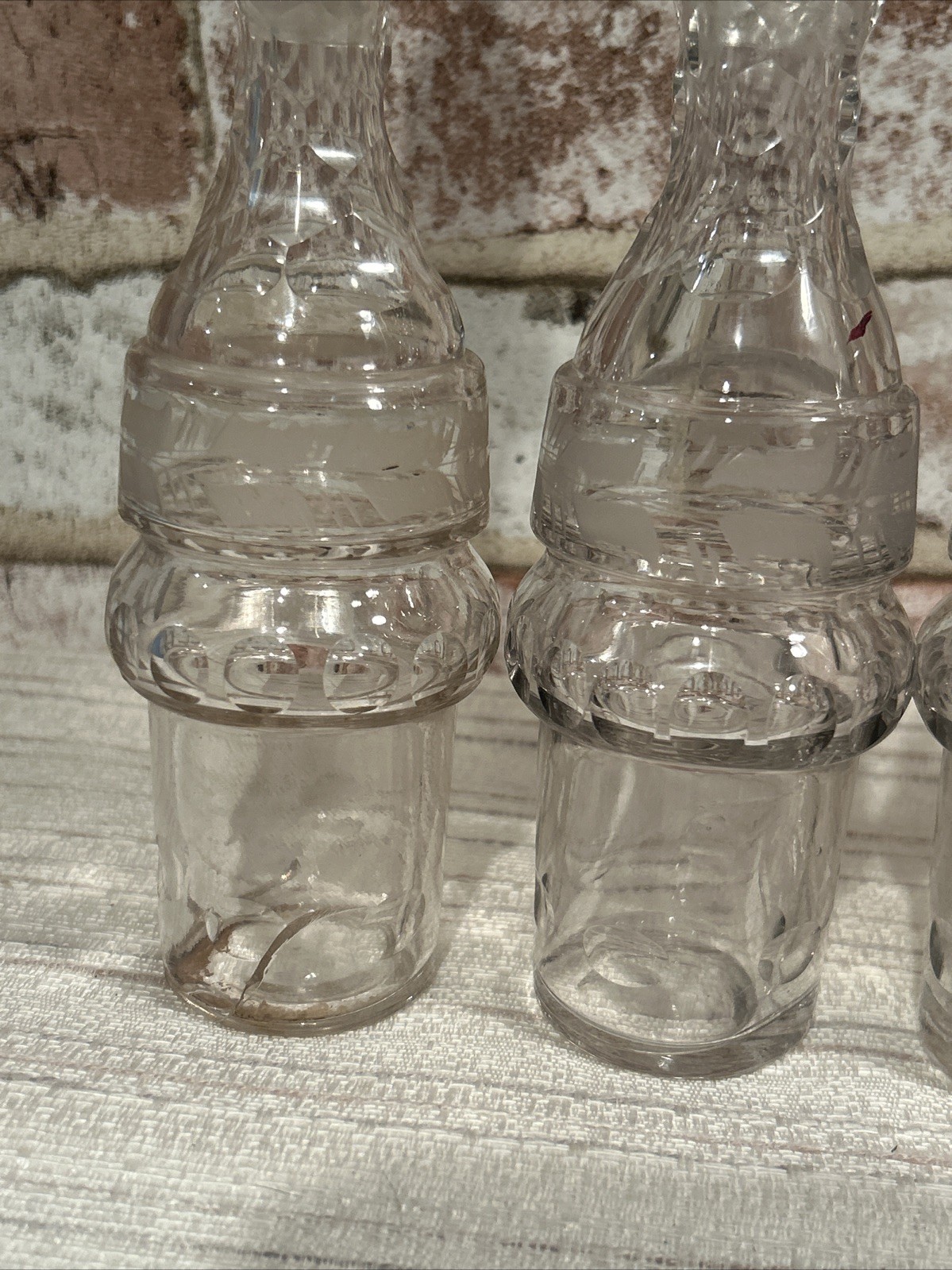 Heavy Antique Silver Plated 7 Pc Cruet Set