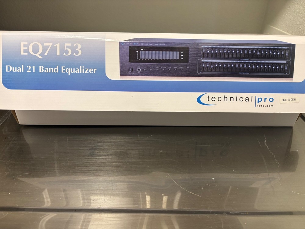 Technical Pro EQ7153 Dual 21 Band Professional Equalizer - Black