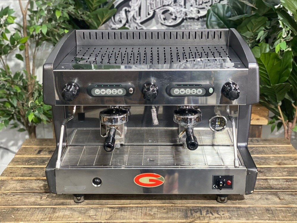 GRIMAC 2 GROUP BLACK / GREY ESPRESSO COFFEE MACHINE