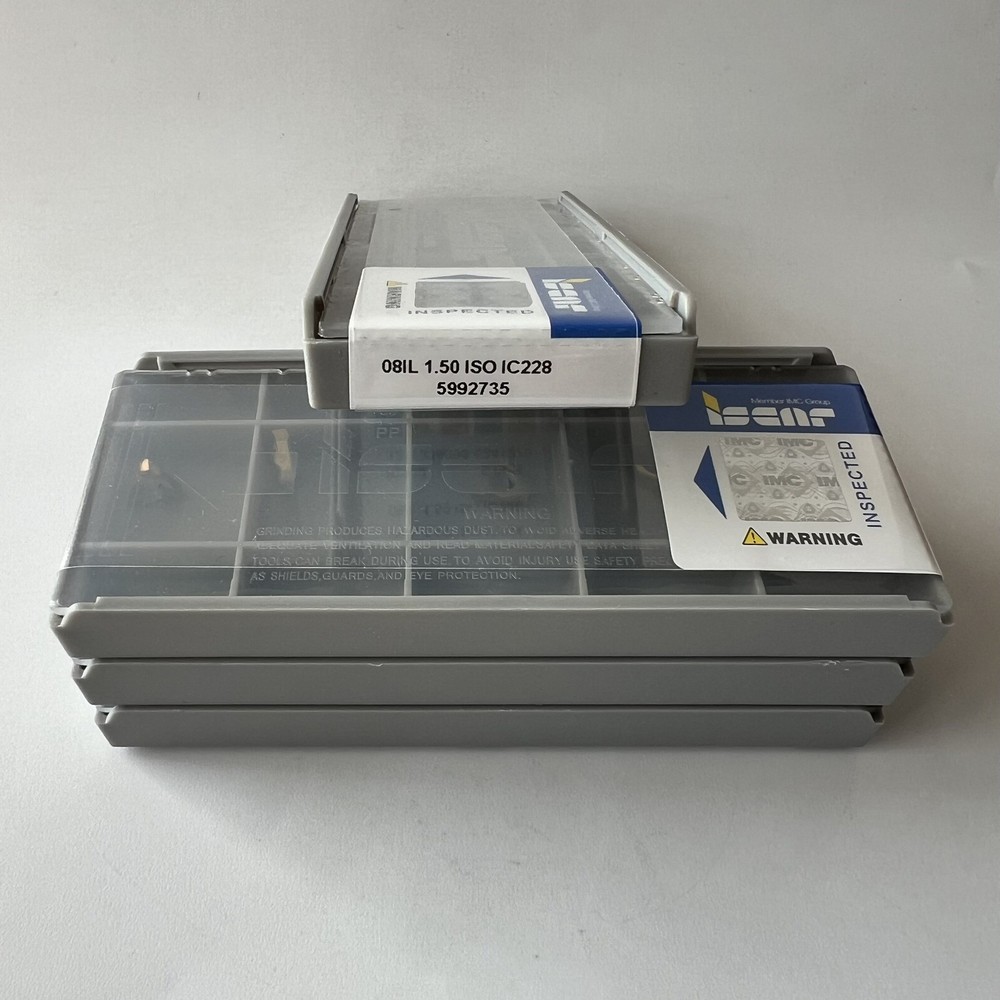 ISCAR / 08IL1.50ISO IC228 / Industrial indexable carbide inserts 5 Pcs