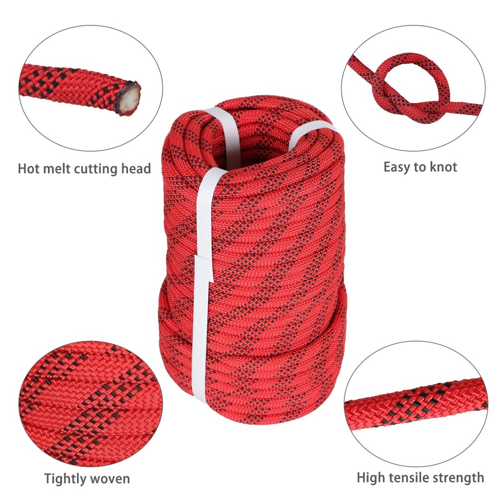 Strong Pulling Rope 3520Lbs High Strength Braided Polyester Rope 3/8" × 100'