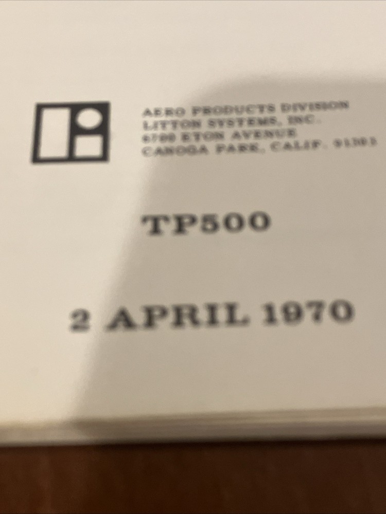 Ltb-51 Internal Navigation System Pilot’s Guide Book Litton Systems