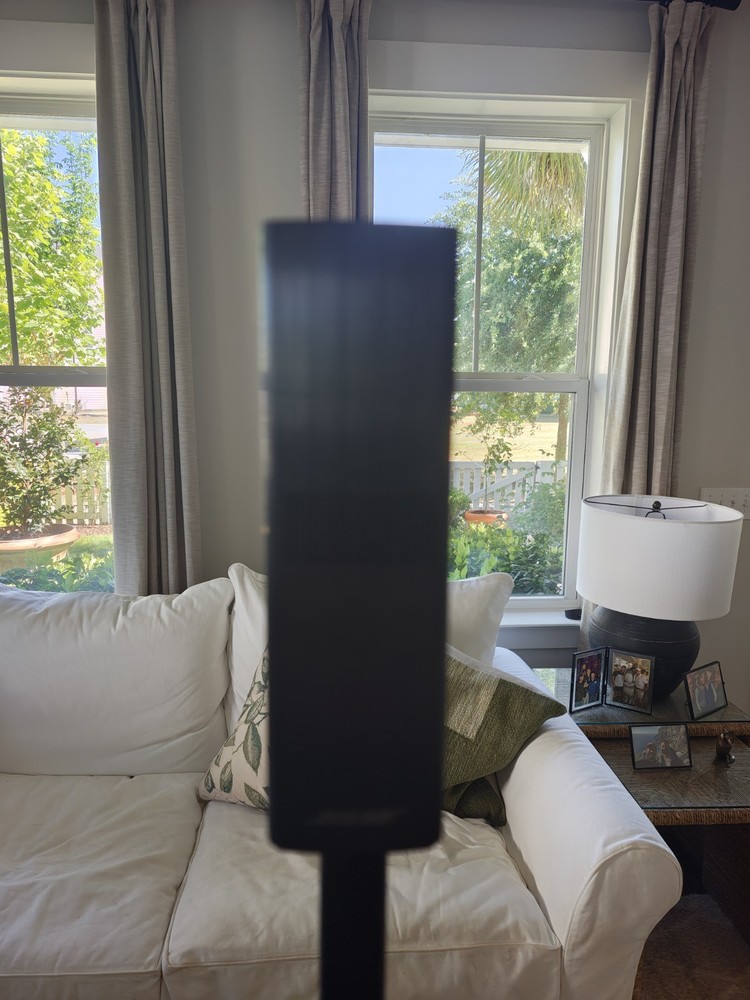 Bose Standing Speaker Wired Black Rectangular with Stand and Power Adapter