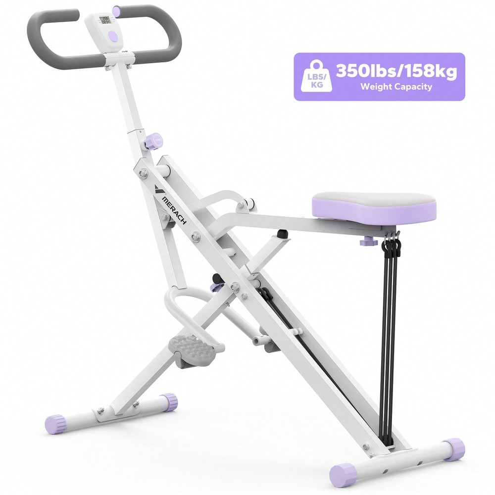 MERACH Squat Machine, 2 In 1 Squat Rowing Machine, Easy Setup & Foldable-FGQA