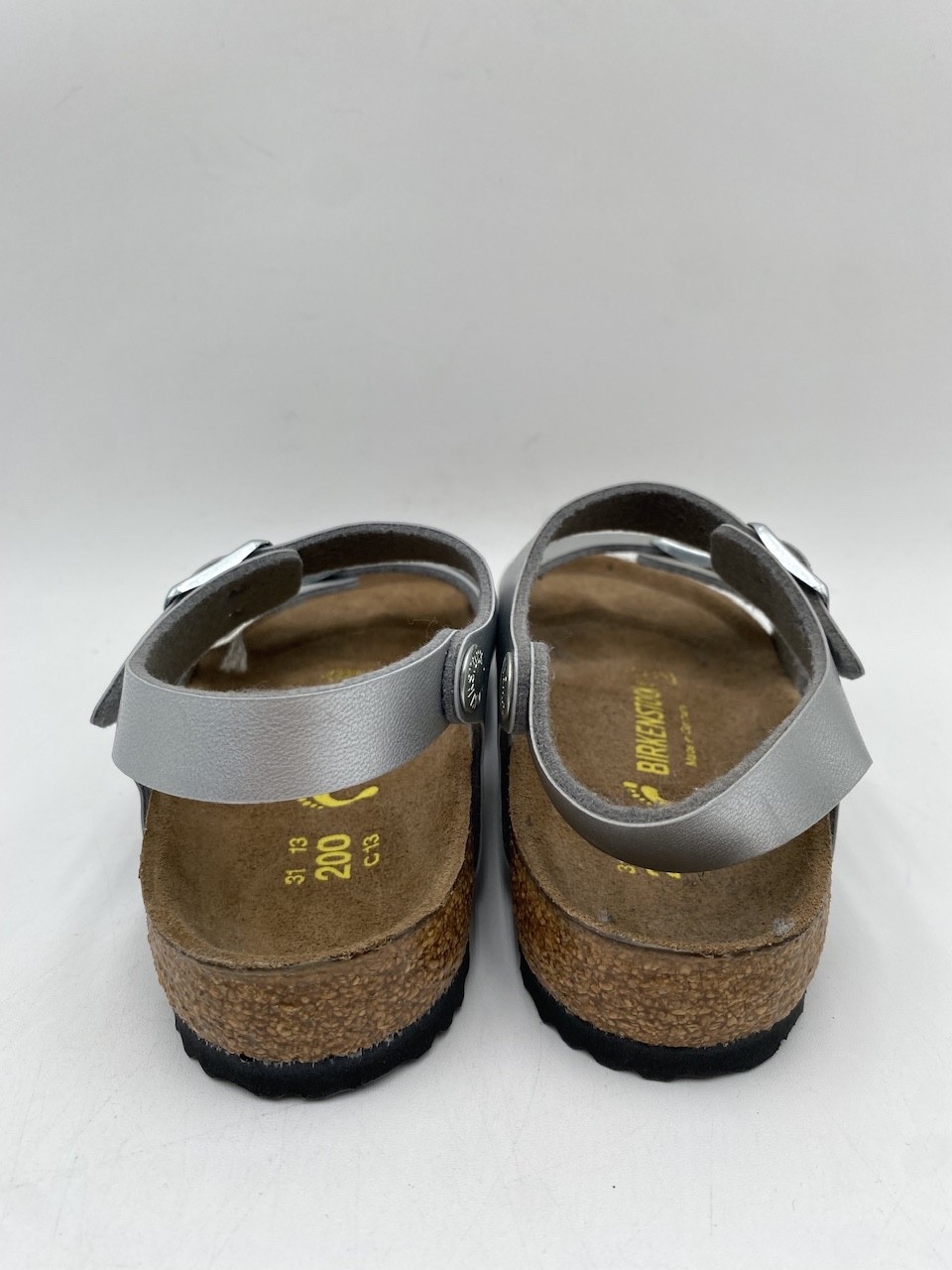 Birkenstock RIO Kids' NEW Sandals Silver US Size 13
