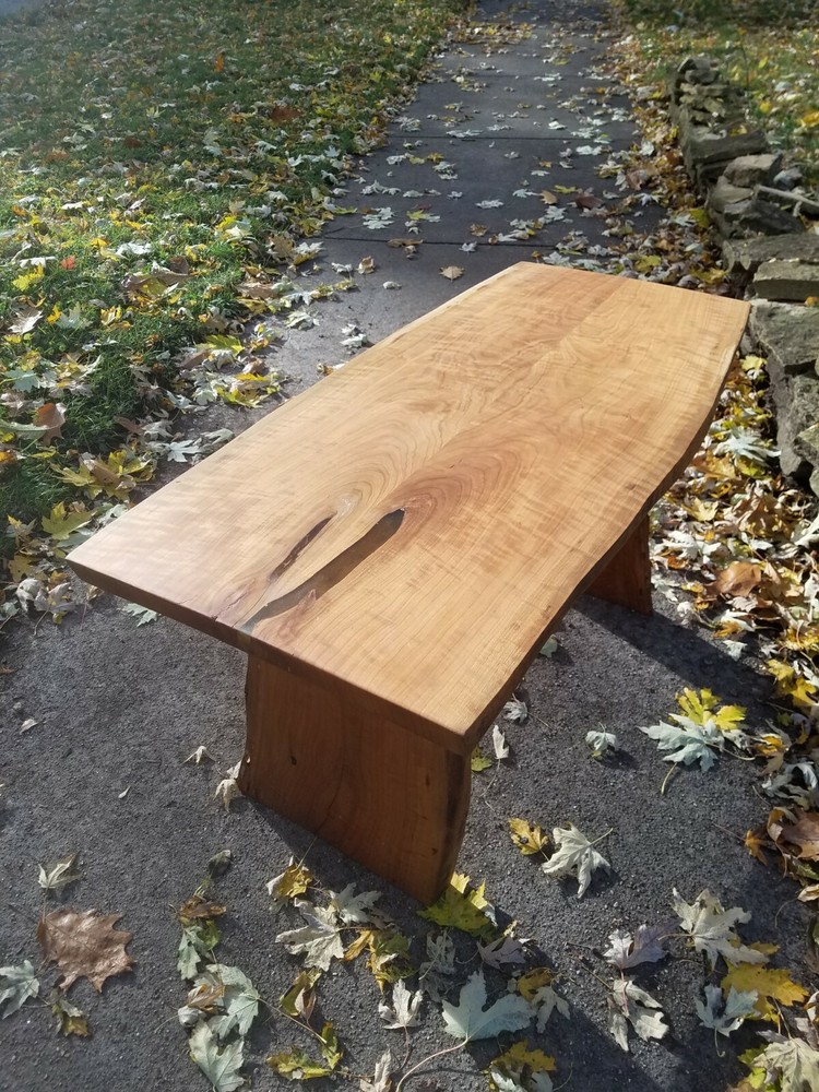 Beautiful Live Edge Cherry Wood Table or Bench
