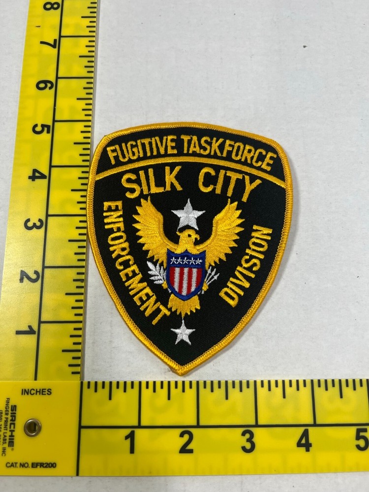 Fugitive Task force Silk City Enforcement Division Police Shoulder Patch