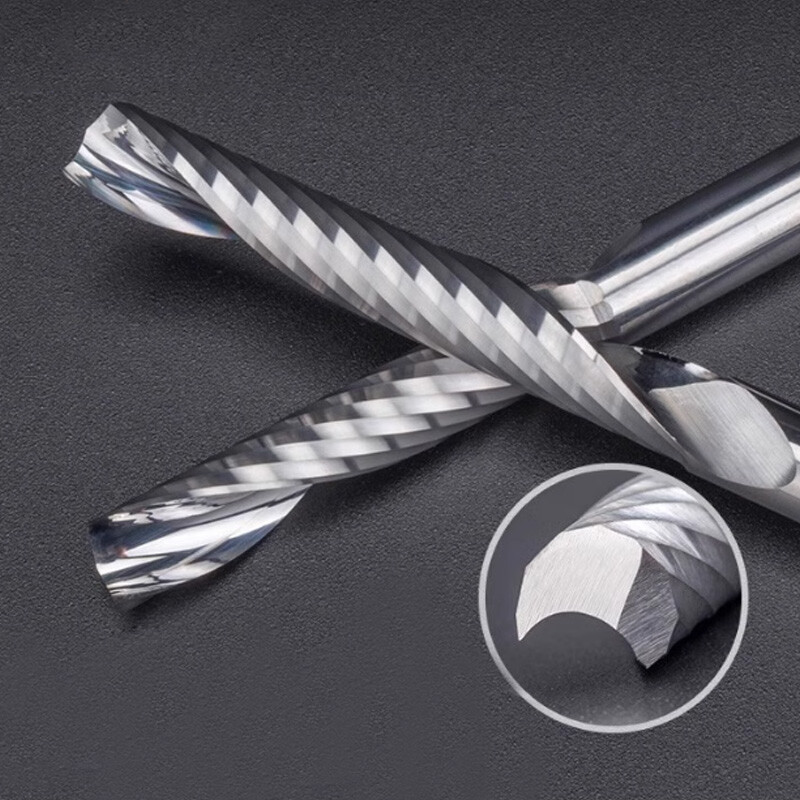 5A Single Flute End Mill Solid Carbide Spiral Router Bit Milling Cutter Bit CNC