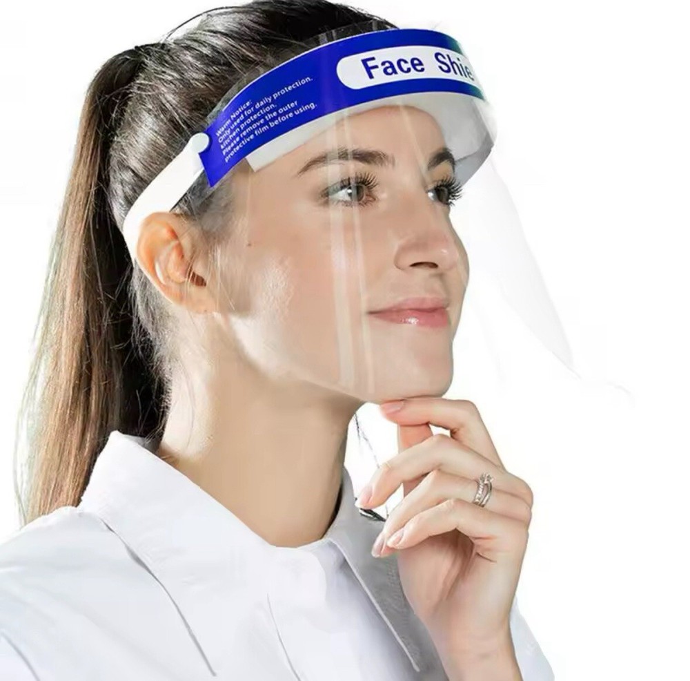 (10PCS) Safety Full Face Shield Reusable FaceShield Clear Washable