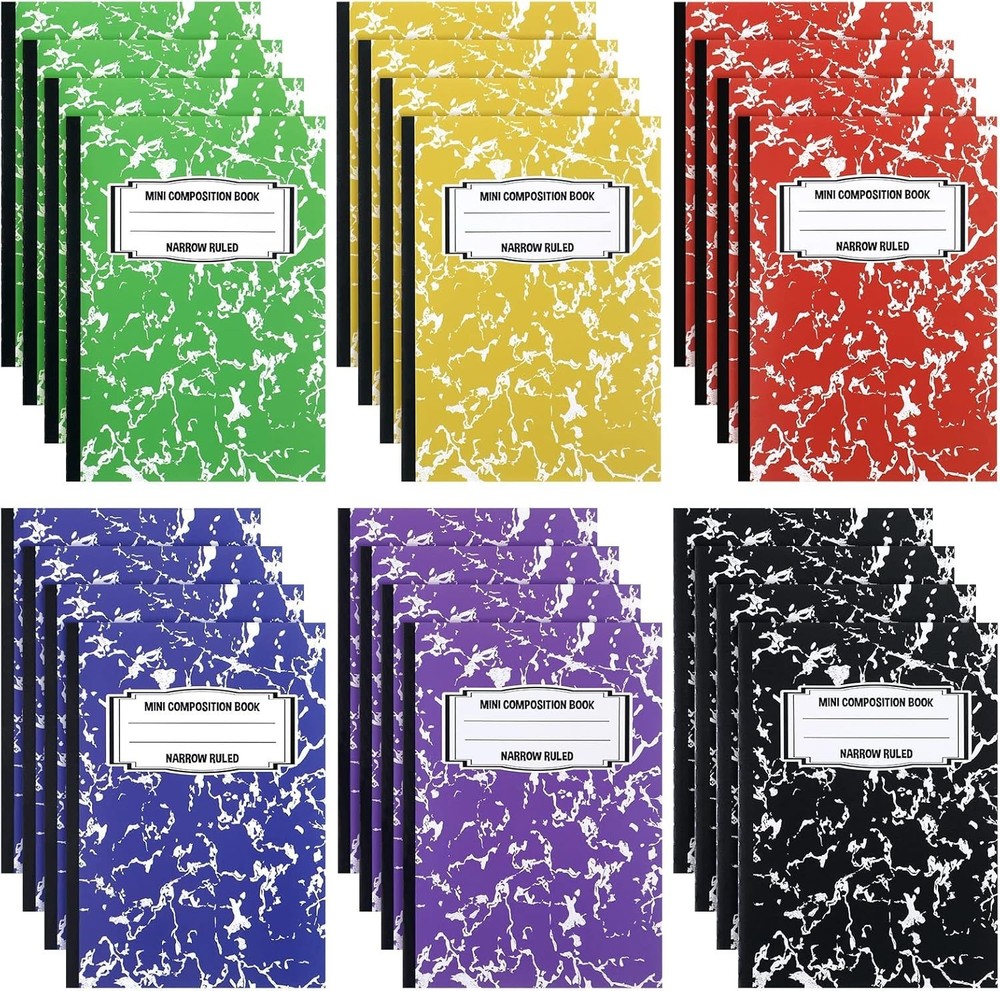 Mini Composition Notebooks, Mini Composition Books Bulk, Small Pocket Notebook,