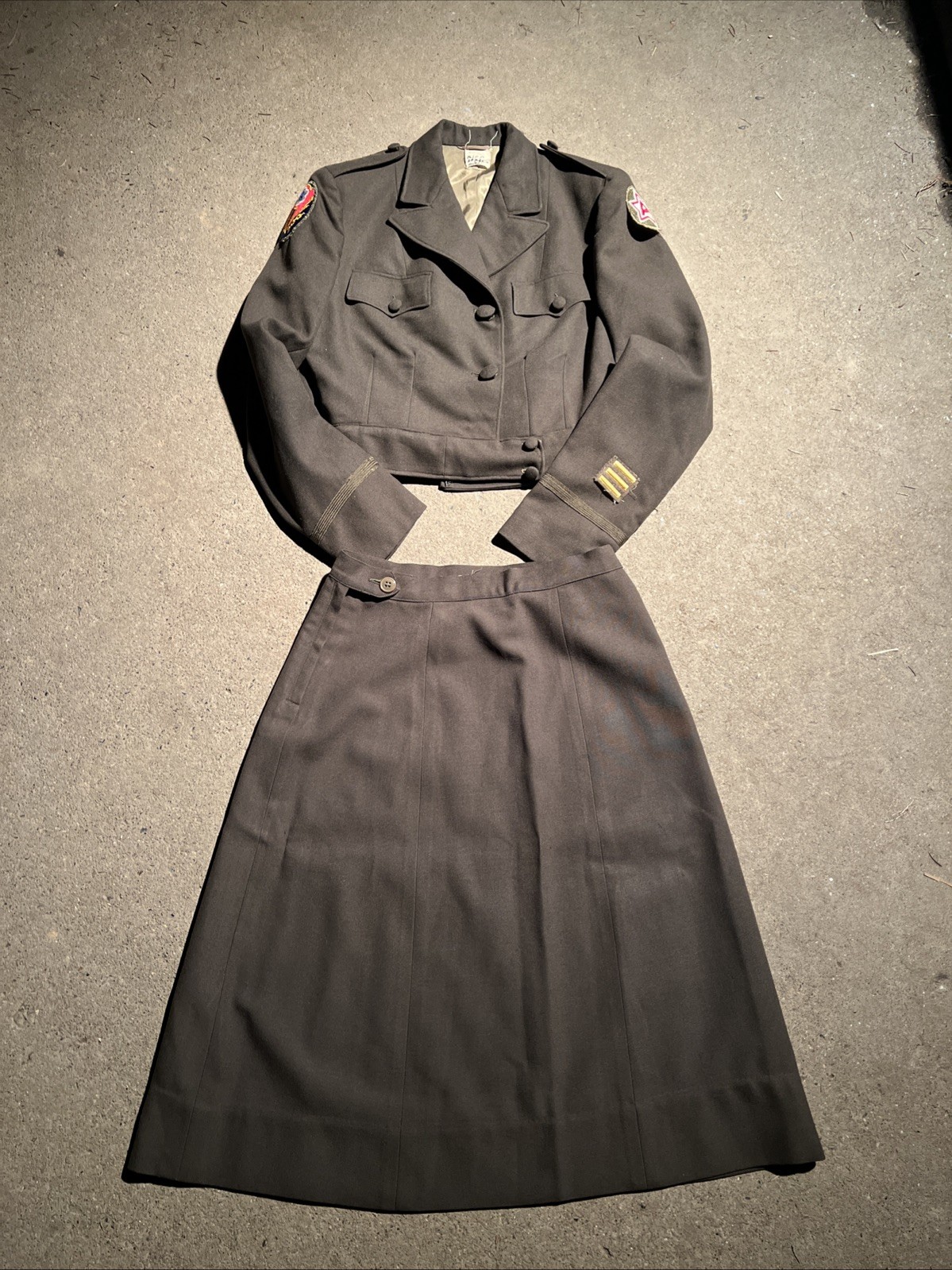 WW2 US Army Women’s Officer Uniform Set OD ETO Named (FF434