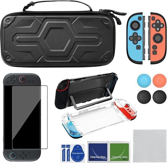 AKNES Switch 2 Carrying Case Bundle Kit - 20 PCS