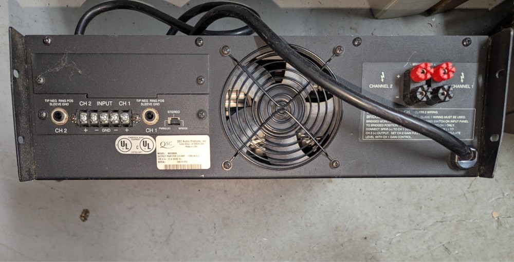 QSC MX 3000a Pro Audio Amplifier