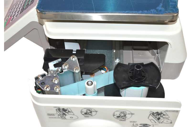 110V 30lb Computing Scale with Thermal Label Printer English Panel