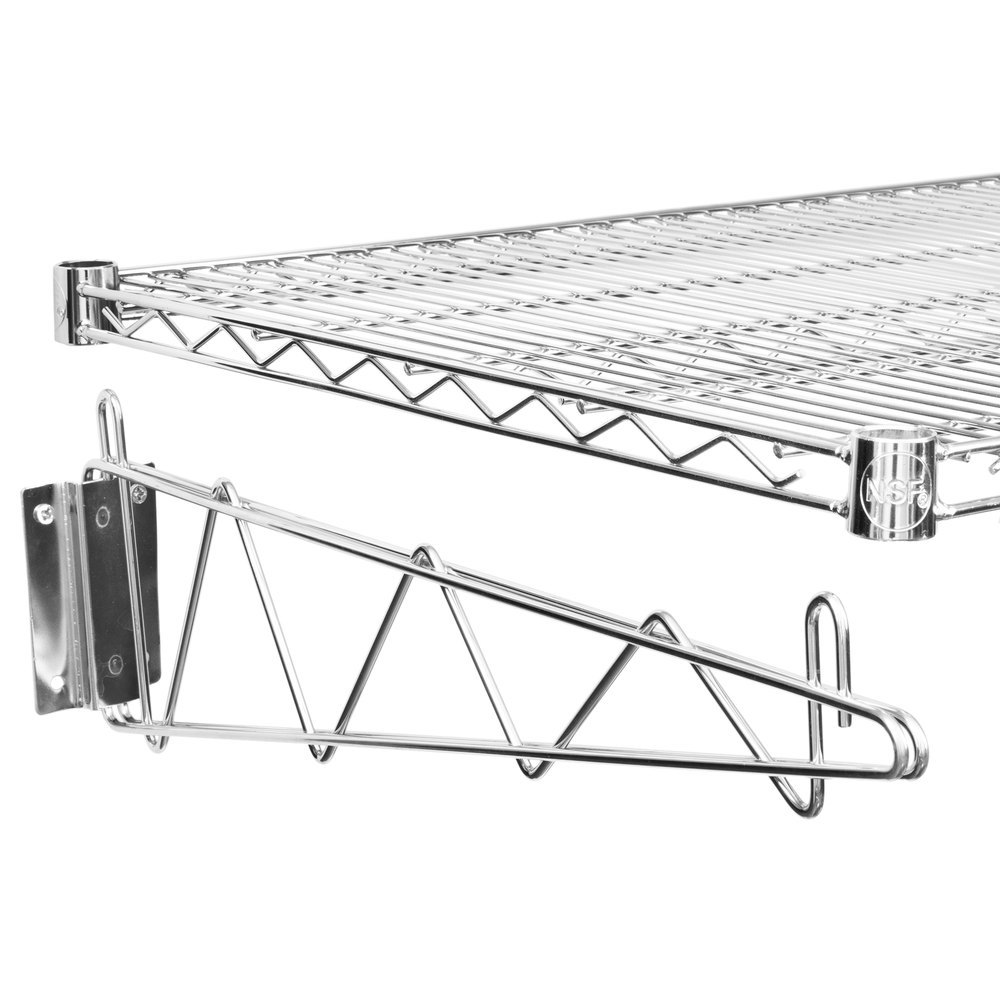 24" x 24" Wall Mount Chrome Wire Shelf Rack Commercial Restaurant Pot Pan Pantry